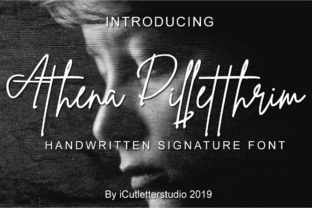 Athena Dilletthrim: The Elegant Handwritten Signature Font for Editorial Design