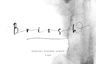 Briosh: A Delicate Script Font for Creative Projects