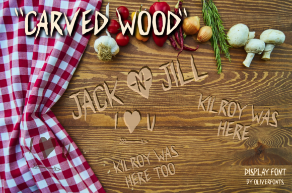 Carved Wood: The Bold Display Font for Handmade Creators