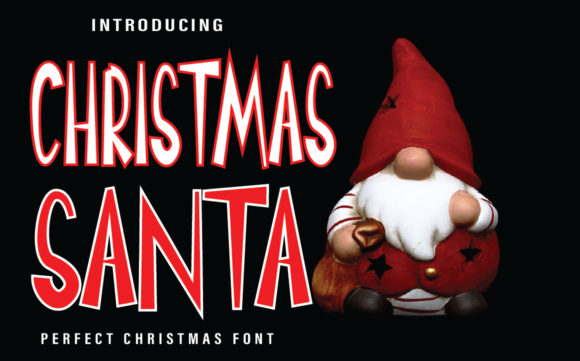 Christmas Santa Font: A Joyful Typeface for Festive Editorial Design