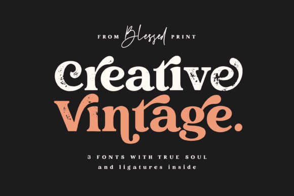 Creative Vintage: The Perfect Display Font for Handmade Brands