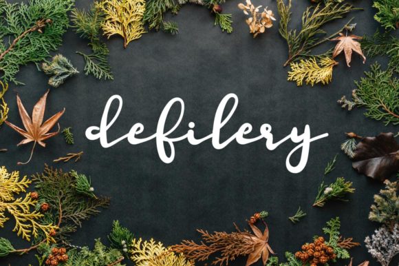 Defilery: A Handwritten Font for Authentic Craft Creations