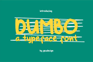 Dumbo: A Handwritten Font with Unmatched Charm