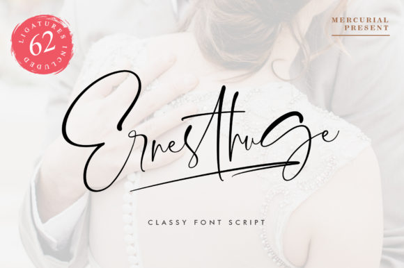 Ernesthuge: The Elegant Script Font for Polished Brand Identity