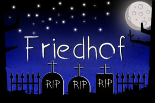 Friedhof Font for Spooky Branding and Creative Design