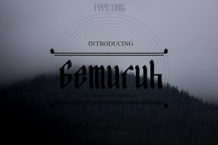 Gemuruh: A Modern Blackletter Typeface for Handmade Labels
