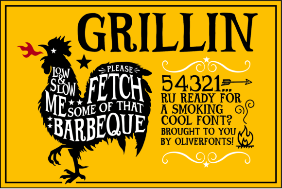Grillin: The Fun Display Font for Handmade Shop Branding