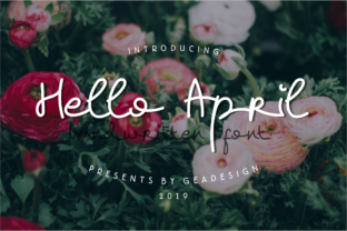Hello April: A Whimsical Script Font for Creative Projects