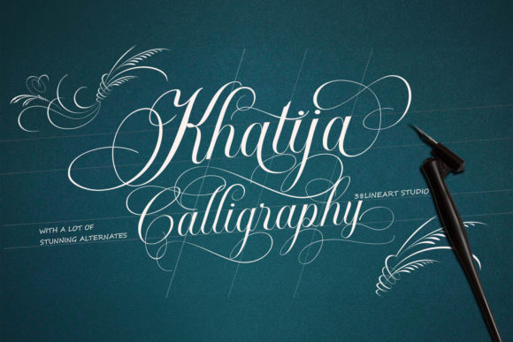 Khatija: A Modern Calligraphy Font for Editorial Design