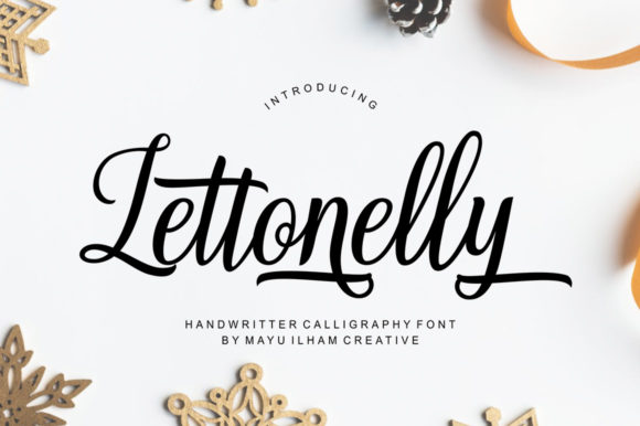 Lettonelly Font: A Bold Handwritten Style for Design Projects