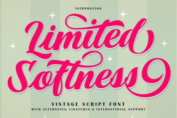 Limited Softness Font: A Premium Script Typeface for Elegant Branding