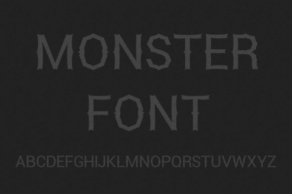 Monster Font with Black Background for Bold Campaign Headlines