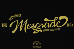 Mosgrade: A Modern Handwritten Script Font for Editorial Design