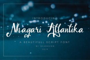 Nhagari Atlantika: The Handwritten Script Font for Modern Web Design