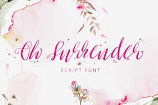 Oh Surrender: A Handwritten Script Font for Editorial Design