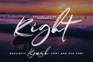 Right: A Bold Script Font for Modern Branding