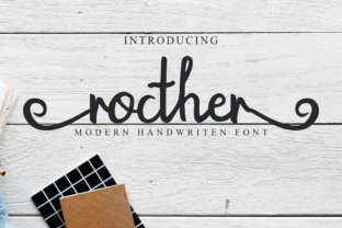 Rocther Script: The Premium Brush Typeface for Scroll-Stopping Designs