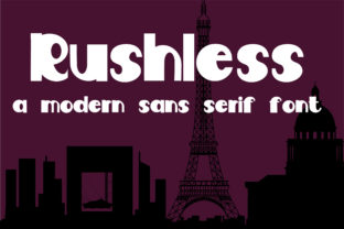 Rushless: A Simple Sans Serif Typeface for Modern Branding
