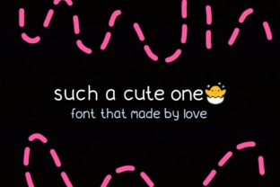 Such a Cute One: A Whimsical Font for Digital Creativity