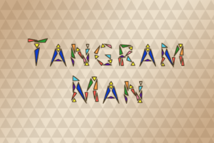 Tangram Man: The Angular Decorative Font for Creative Projects